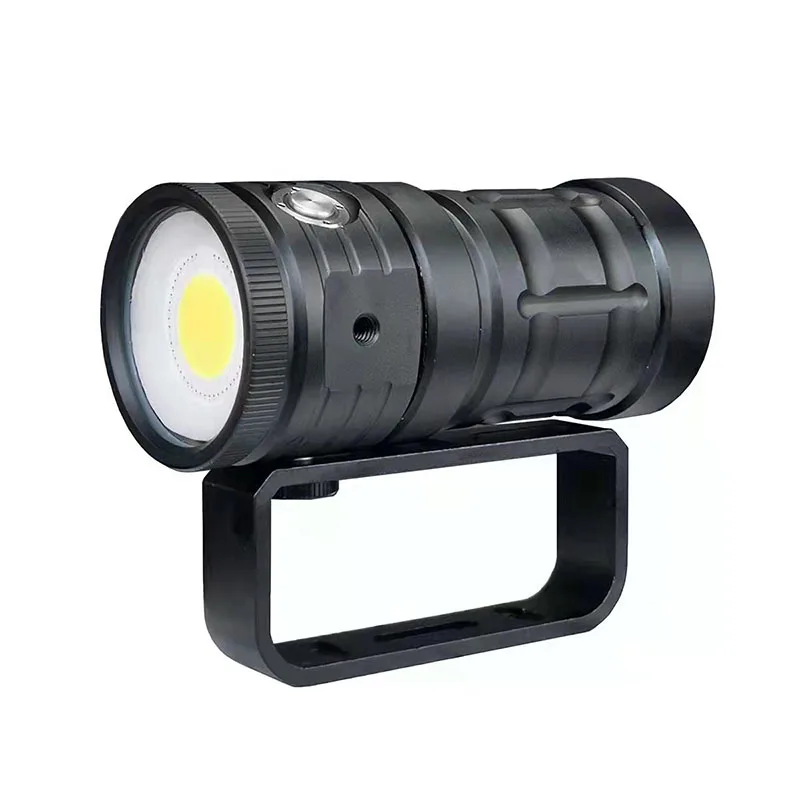 18000LM Diving Flashlight Underwater 100m Photography Video Lamp IPX8 Waterproof Diving Fill Lantern Lamp 120° Irradiation Angle