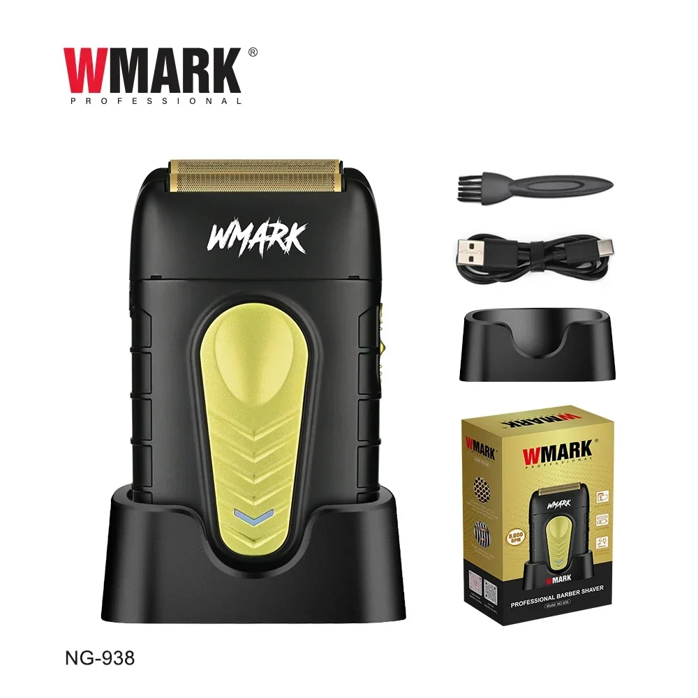 WMARK NG-938 남성용 오일 헤드 조각 전기 면도기, 충전 헤어 커팅 살롱, 2024 신제품, 핫 세일