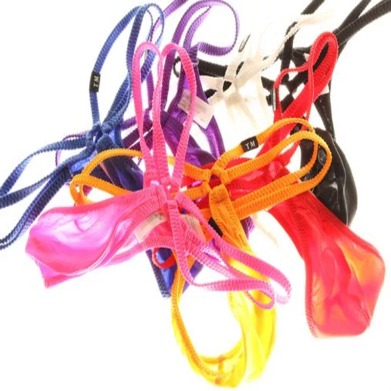 Multi-Strap Nylon Thongs for Men Low Rise Elastic Breathable T-back Daily Underwear