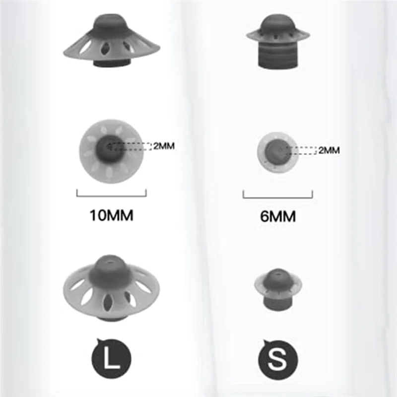 보청기 돔 & 파라다이스 RIC BTE 모델, SDS 4.0, 대형 오픈 돔, 10mm, 20 개 팩