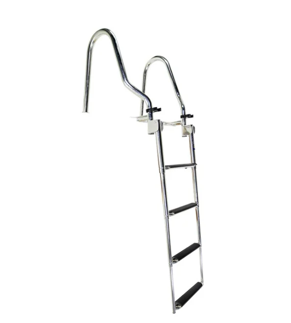 

Gangway Anti-sliding Stainless Steel Step Telescopic Folding Ladder 4-steps