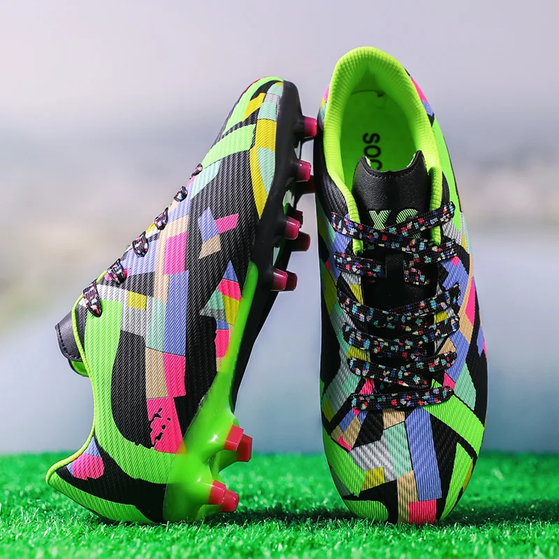 Professional Long Spikes Soccer Shoes for Men 2024 Fashion High-Quality Cleats Football Man Non-slip Children's Football Boots