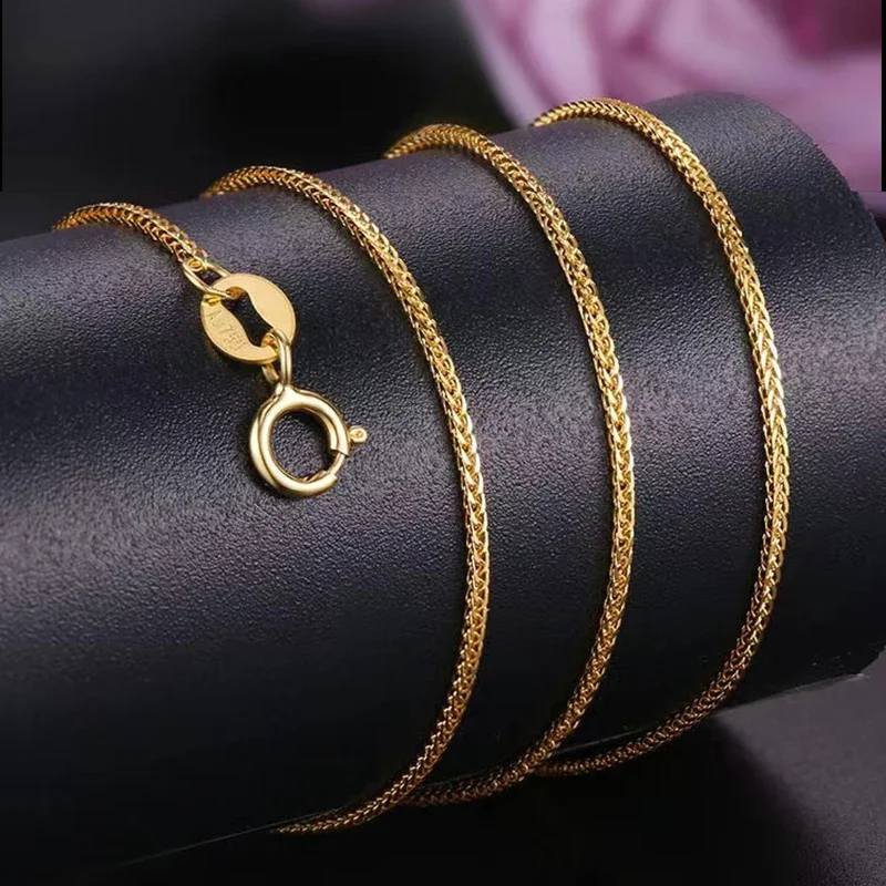 Rael 18K الذهب سلسلة سعر الأبيض الأصفر روز بيع الذهب الخالص Au750 قلادة أفضل هدية للنساء X2005