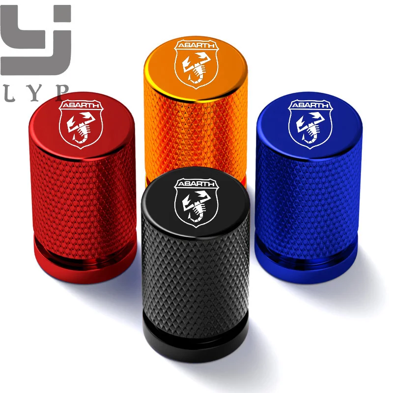 

Fiat Abarth 124 spider 500 595 695 Accessories MotorcycleCar Wheel Tire Valve Cap Covers