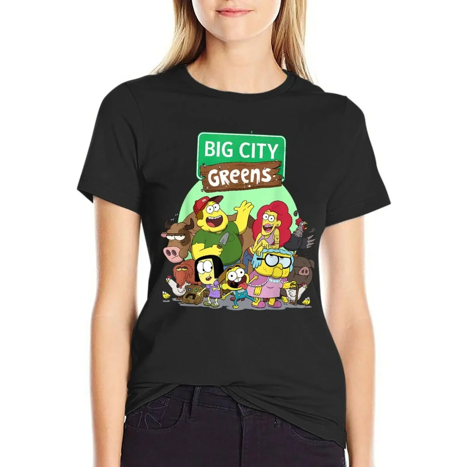 Big City Greens Family Group T-Shirt cute tops plus size tops kawaii clothes t-shirts for Women pack