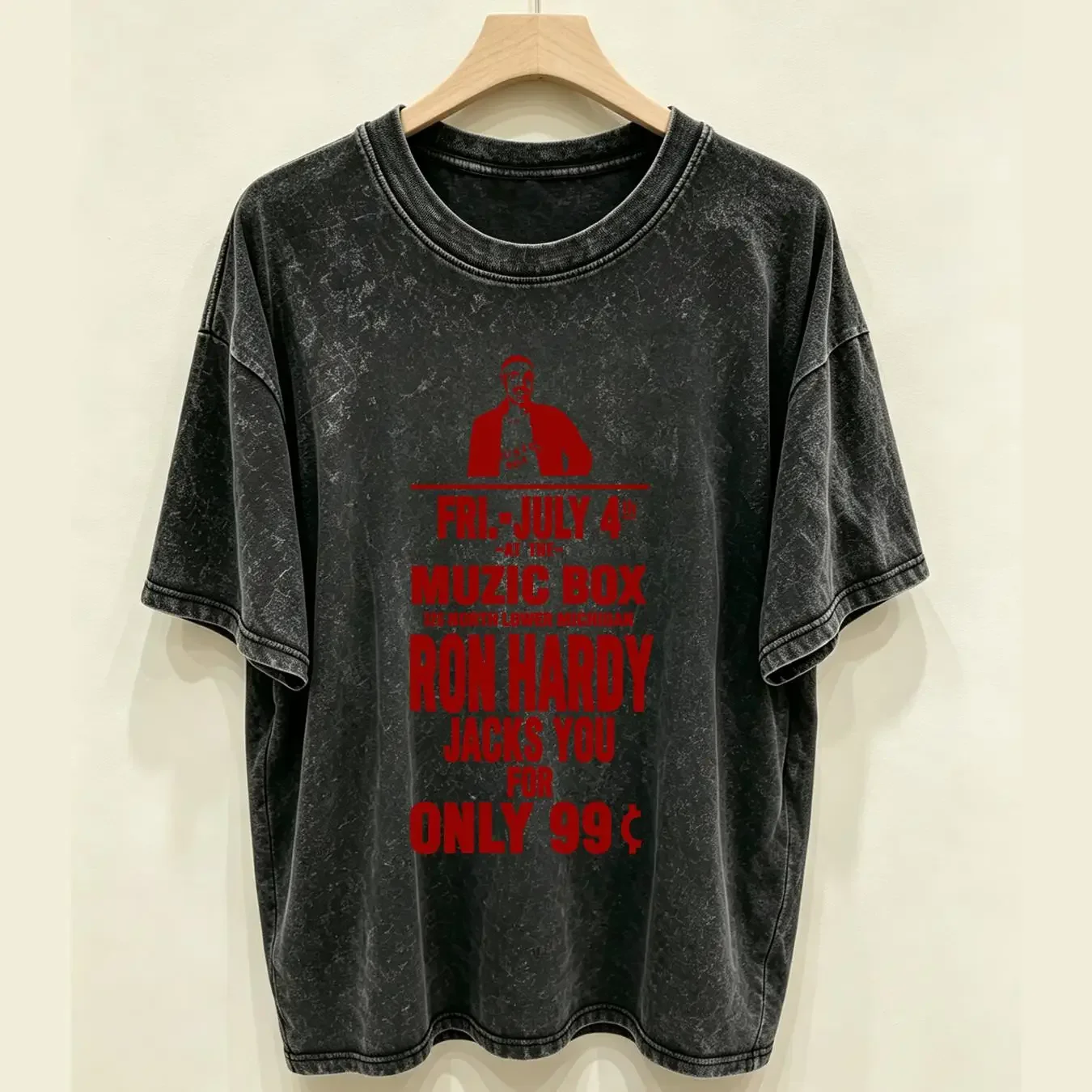 washed T Shirt Ron Hardy Records Chicago House Music Box Pioneer Frankie Knuckles long or short sleeves vintage Washed