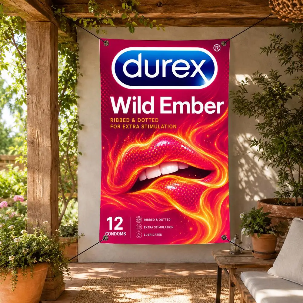 Brand D-Durex Flags Decorative Flag Banner for Indoor Outdoor Wall Garden Yard Porch Patio Home Party Decor