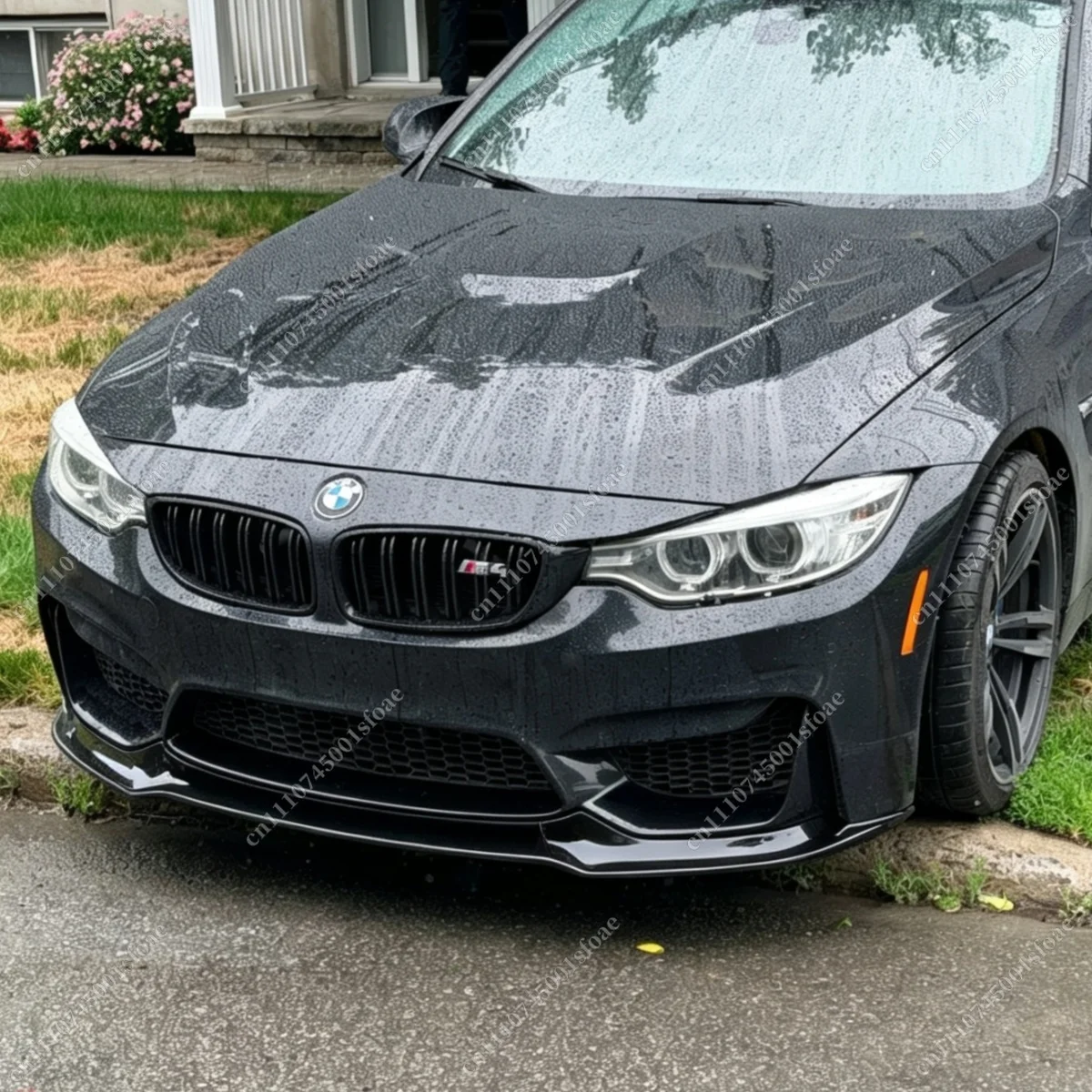 Front Bumper Lip Splitter for BMW F80 F81 M3 F82 F83 M4 2015-2020 ABS Guard Protective Cover Body Kits Trim Tuning Accessories
