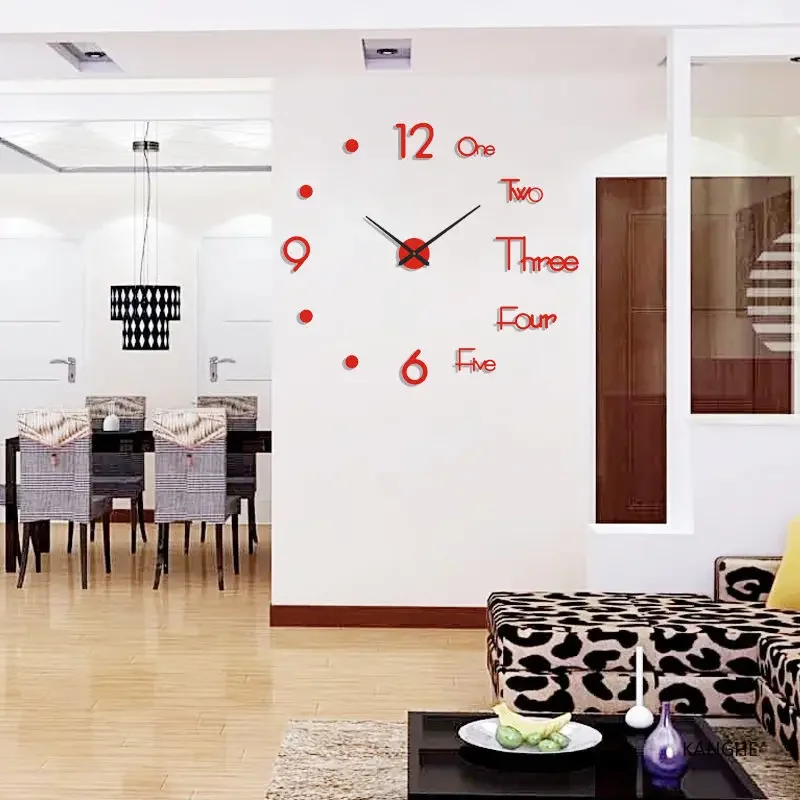 Large 3D Wall Clock Luminous Classic Wall Clocks DIY Digital Clock Wall Watches Stickers Silent Clock for Home Living Room Table