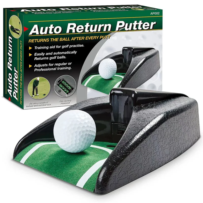 

A18E-Golf Автоматическая машина для гольфа, тренировочное пособие для игры в гольф с автоматическим возвратом чашки для гольфа для офисной практики