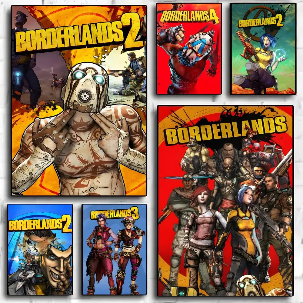 Borderlands Game Poster Living Room Bedroom Party Bar Decor Moisture-proof Art Wall Painting