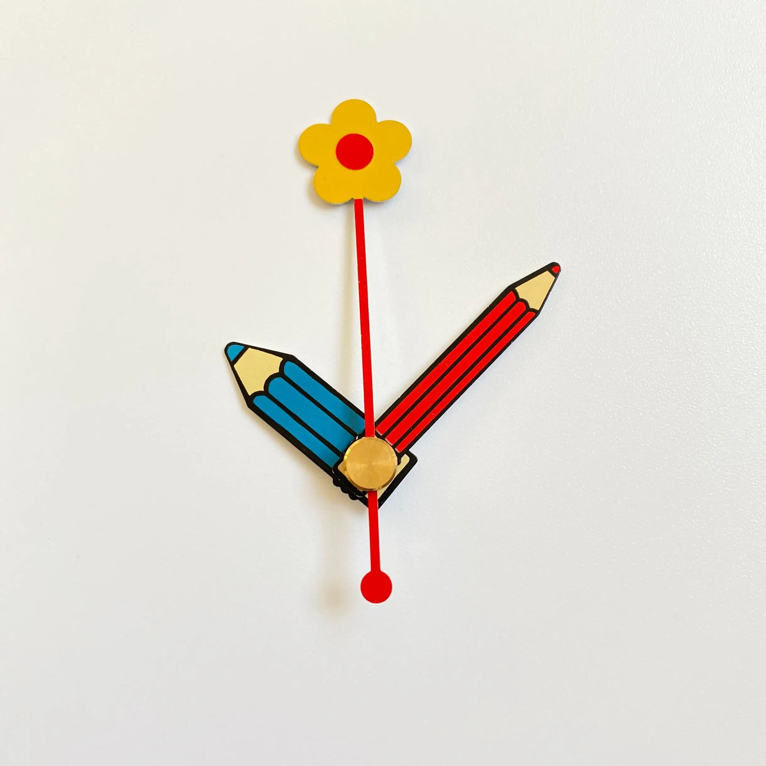 Pencil Clock Hand for Children's Room Design Mechanism for 3d Watch with Arrows Accessories Student Desk Decoration