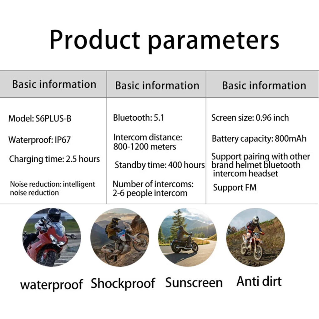 Motocicleta fone de ouvido bluetooth 5.1bt capacete fones de ouvido motocicleta-lmet fones de ouvido fácil de durável