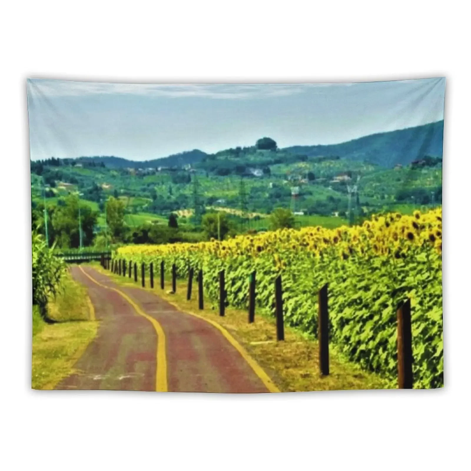 Sunflower field series #18 –Sunflower field Italy - by Jéanpaul Ferro Tapestry Cute Room Things Decorative Wall Murals Tapestry