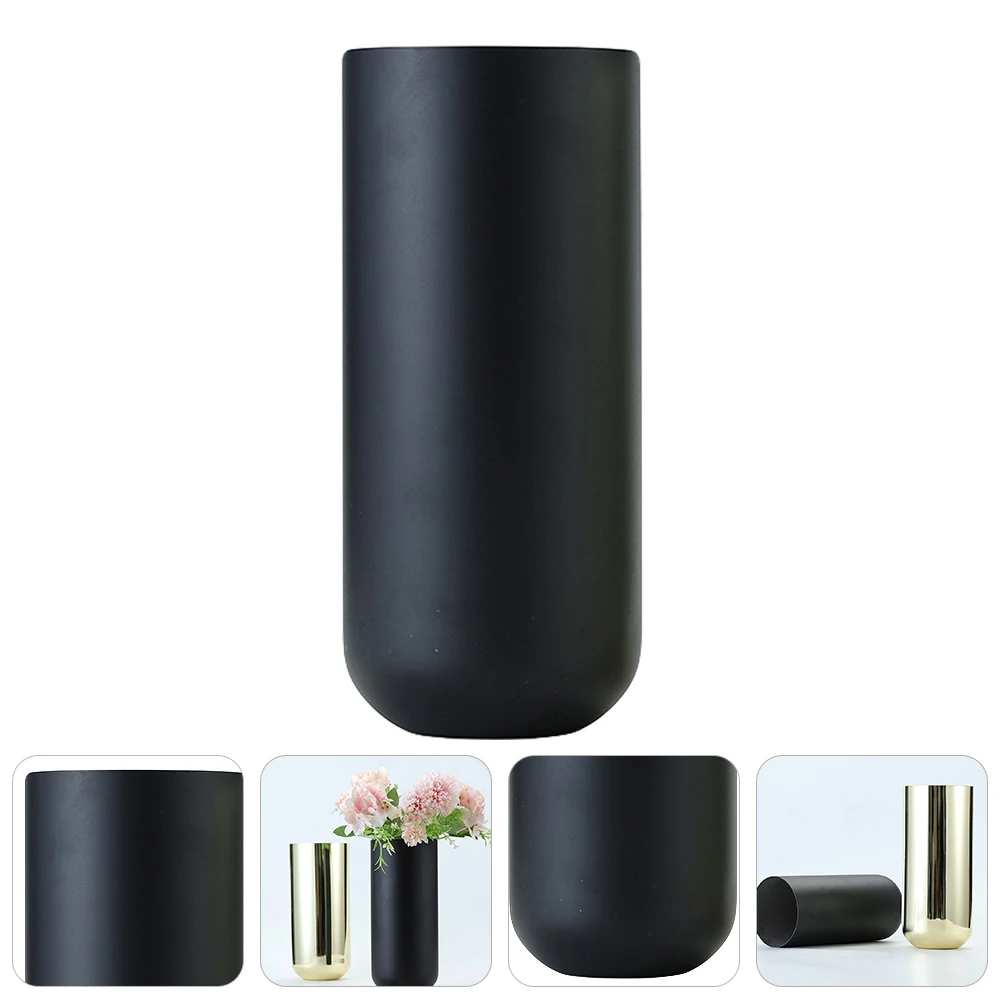 

Stainless Steel Vase Home Decoration Metal Flower Pot Desktop Dinning Table Centerpiece Office Garden Kitchen Balcony Plant Vase