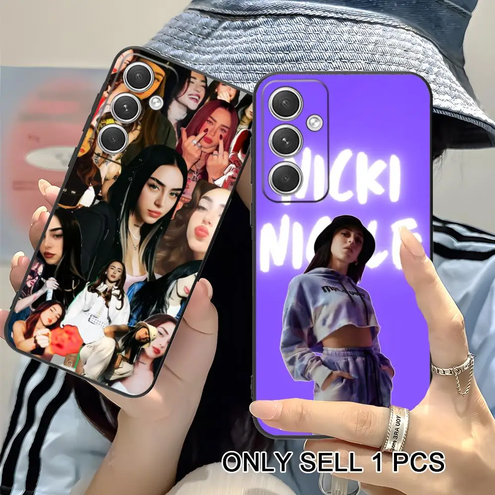 Nicki Nicole Phone Case for Samsung Galaxy S26 S25 S24 S23 S22 S21 S20 Note20 Plus FE Ultra Soft TPU Shockproof Cover