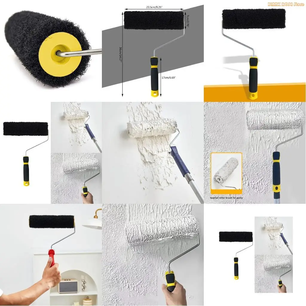 

K1ae легко использовать 9 -дюймовую настенную щетку Удобный настенный ролик прочный для точного пластыря.