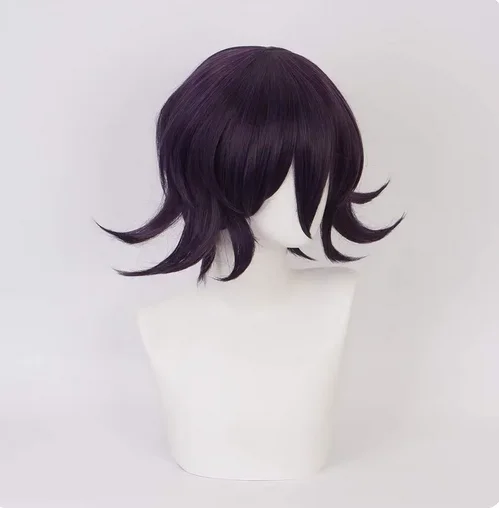 Anime Ouma Kokichi Wig Danganronpa V3 Cosplay Wig Purple Synthetic Hair Ouma Kokichi Cosplay Wigs