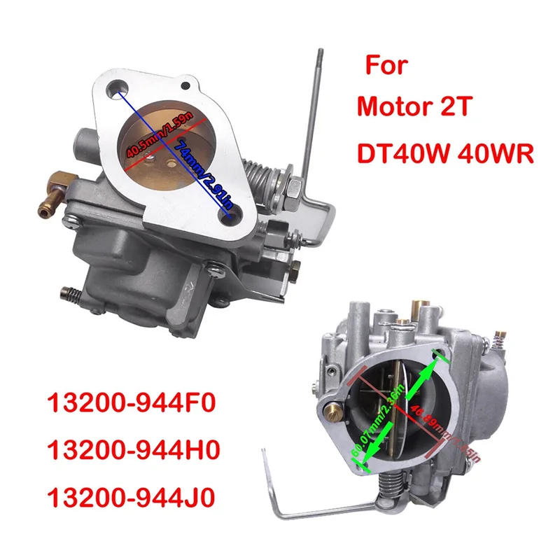QUAI-ITEngine ชุดคาร์บูเรเตอร์ 13200-944J0-000 /13200-944H0 สําหรับ Suzuki Outboard Motor 2T DT40W 40WR คาร์บูเรเตอร์