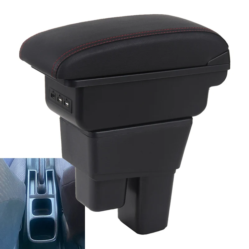 For Honda Fit Armrest For Honda Fit Jazz 2 Car Armrest Box 2008 2009 2010 2011 2012 2013 Arm Storage Box car Accessories