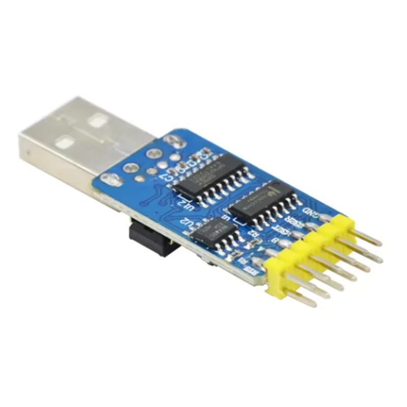 Six in one multifunctional serial port module CP2102 USB to TTL 485 232 interconversion 3.3V/5V compatible