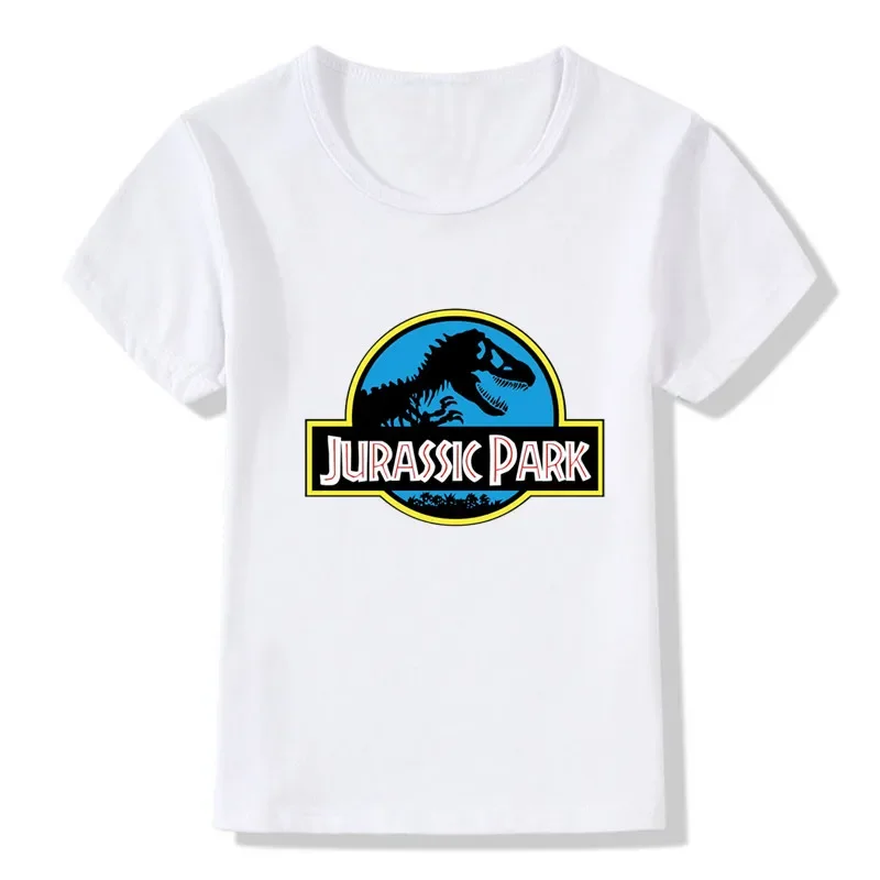 Jurassic World Park Dinosaur Graphic Cartoon Boys T-shirts Summer Cool Kids T shirt Toddler Baby Girls Clothes Children Tops