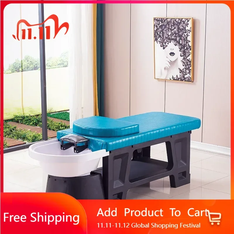 

Therapy Salon Shampoo Bed Massage Chair Washbasin Mobility Hairdressing Salon Durable Shampoo Sink Japanese Trendy Furniture