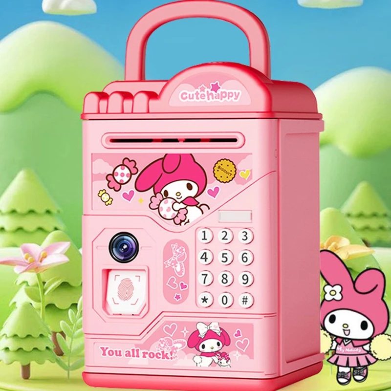 

NEW Kuromi Cinnamoroll My Melody Sanrio Kawaii Cute Children's Lockbox Cartoon Piggy Bank Only goes in and out of the piggy bank