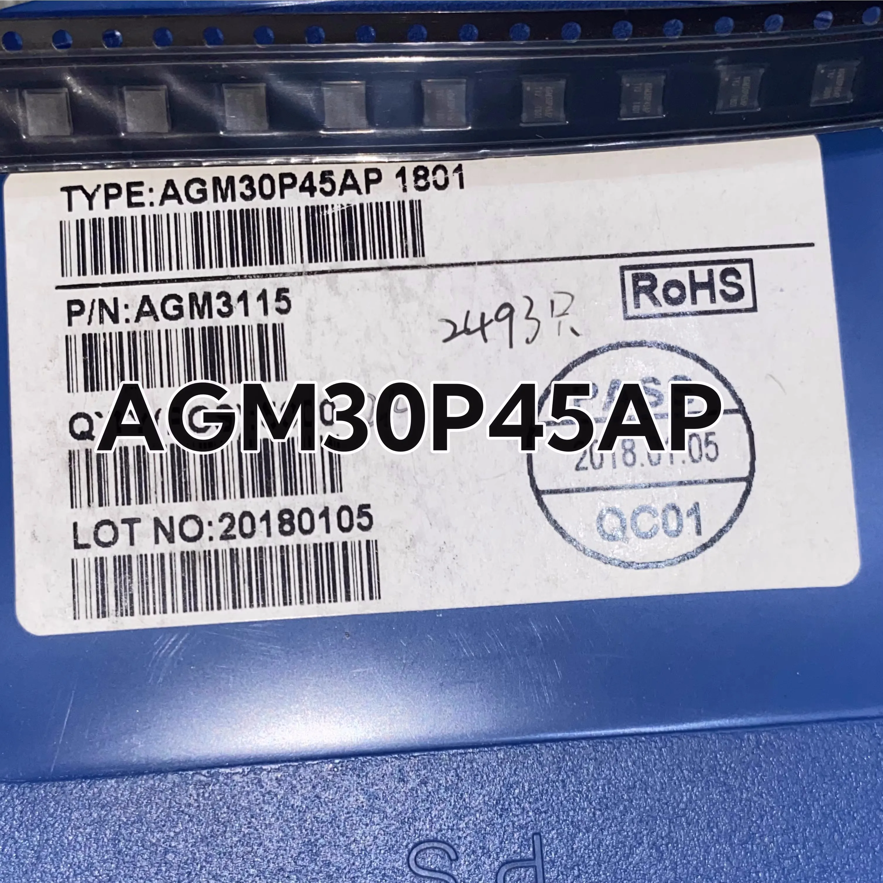 

50PCS Brand new, original, and in stock: AGM30P45AP 18+ DFN3X3