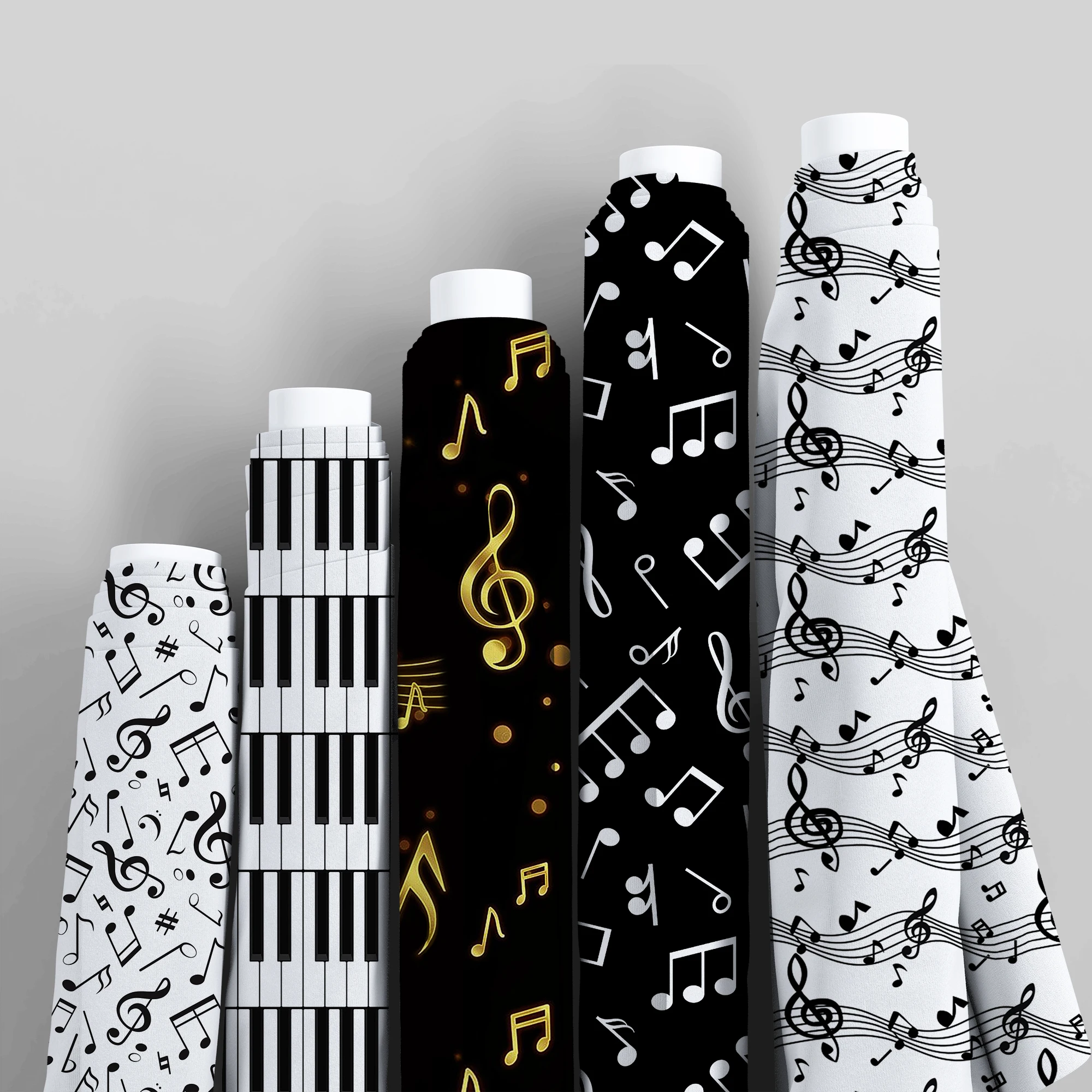 Pre-cut 1pc Music Notes Piano Series Quilting Fabric-57x19.68inch(145x50cm)100% Cotton Craft Fabrics DIY Handmade Nurse