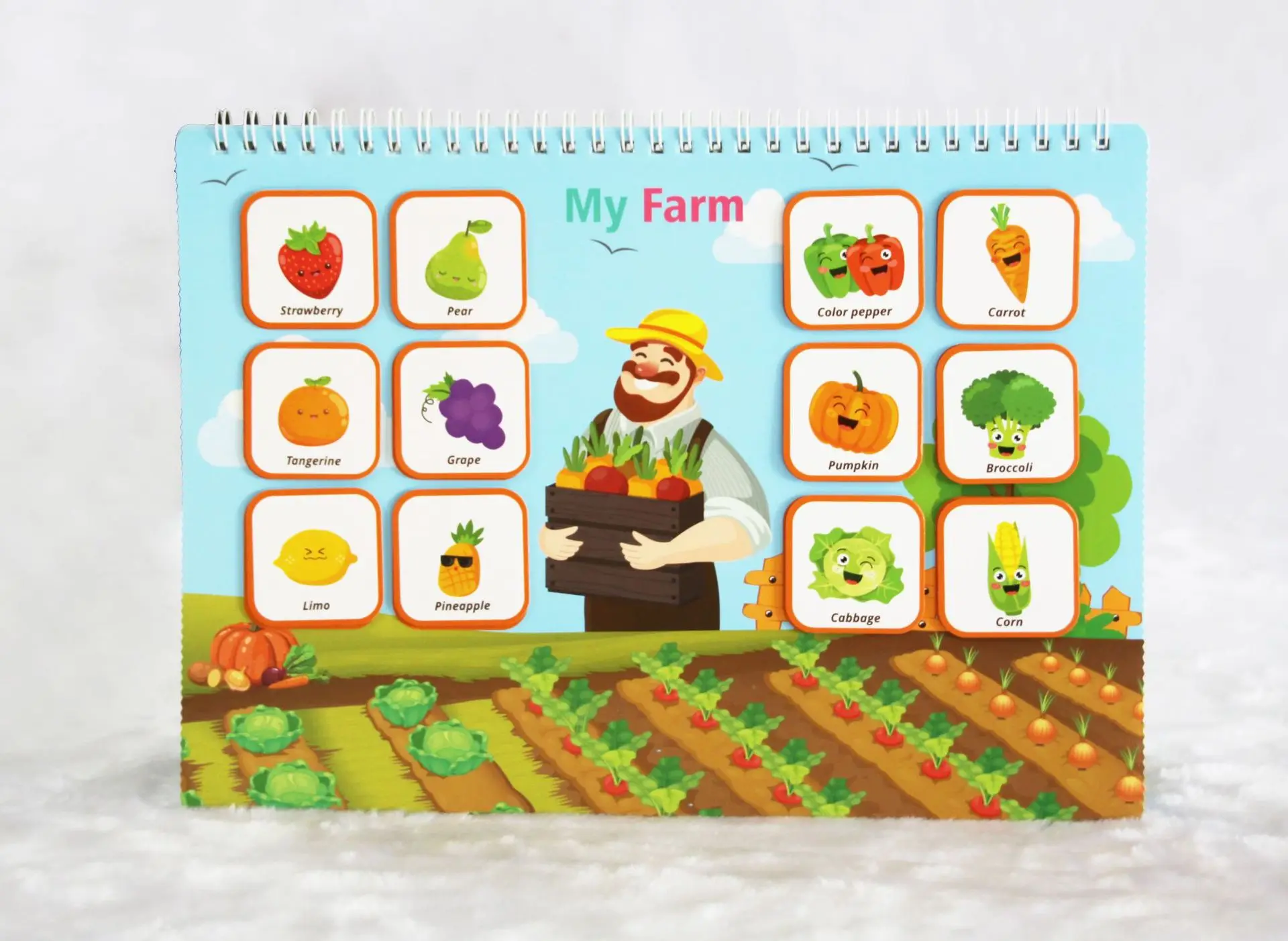 Buku Tenang untuk Balita: Papan Aktivitas Sensorik Montessori dengan Buku Stiker yang Dapat Digunakan Kembali untuk Keterampilan Motorik Halus, Hadiah untuk Anak Usia 3-5 Tahun