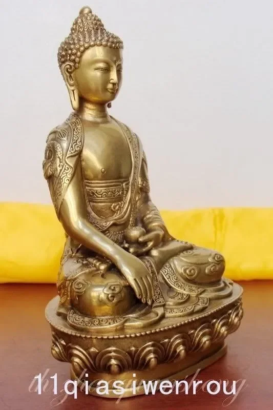 Metal Crafts Tibet Tibetan Buddhis shakyamuni bronze buddha statue