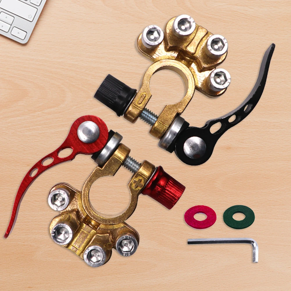 موصلات عالمية سريعة الإصدار، موصلات طرفية للبطارية مانعة للتسرب، قفل مفتاح ربط، ملحقات السيارات لشاحنة سيارة القافلة