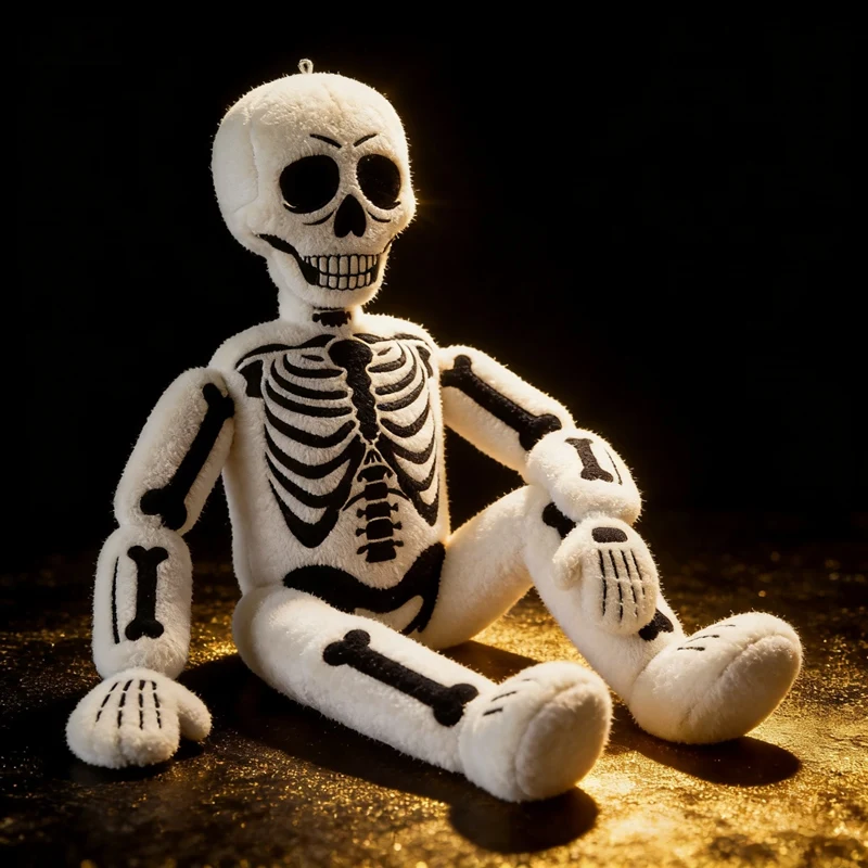 160cm Skeleton Christmas Nightmare Plush Toy Skeleton Plush Doll Halloween Decoration Mock Children's Halloween Gift