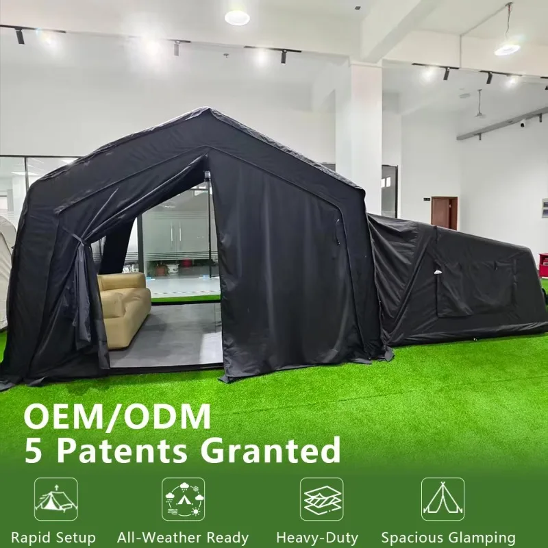 Blowup Tent Aufblasbar Tent Portable Airtight Sealed Explosion-Proof Inflatable Tent for Outdoor Event Getaways