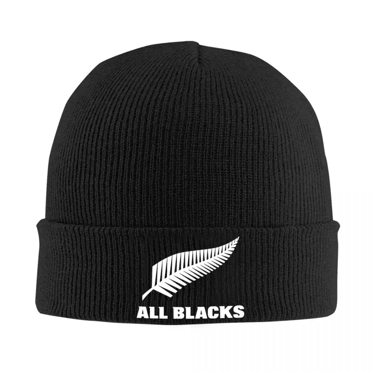 All Blacks Bonnet Hats New Zealand Beanie Hats Design Skullies Beanies Spring Cool Adult Unisex Kpop Elastic Cap