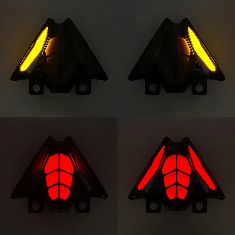 

Светодиодный задний фонарь A30P с функцией стоп-сигнала и поворотников для мотоциклов KAWASAKI Ninja 500 Z500 2025 года, интегрированный стоп-сигнал