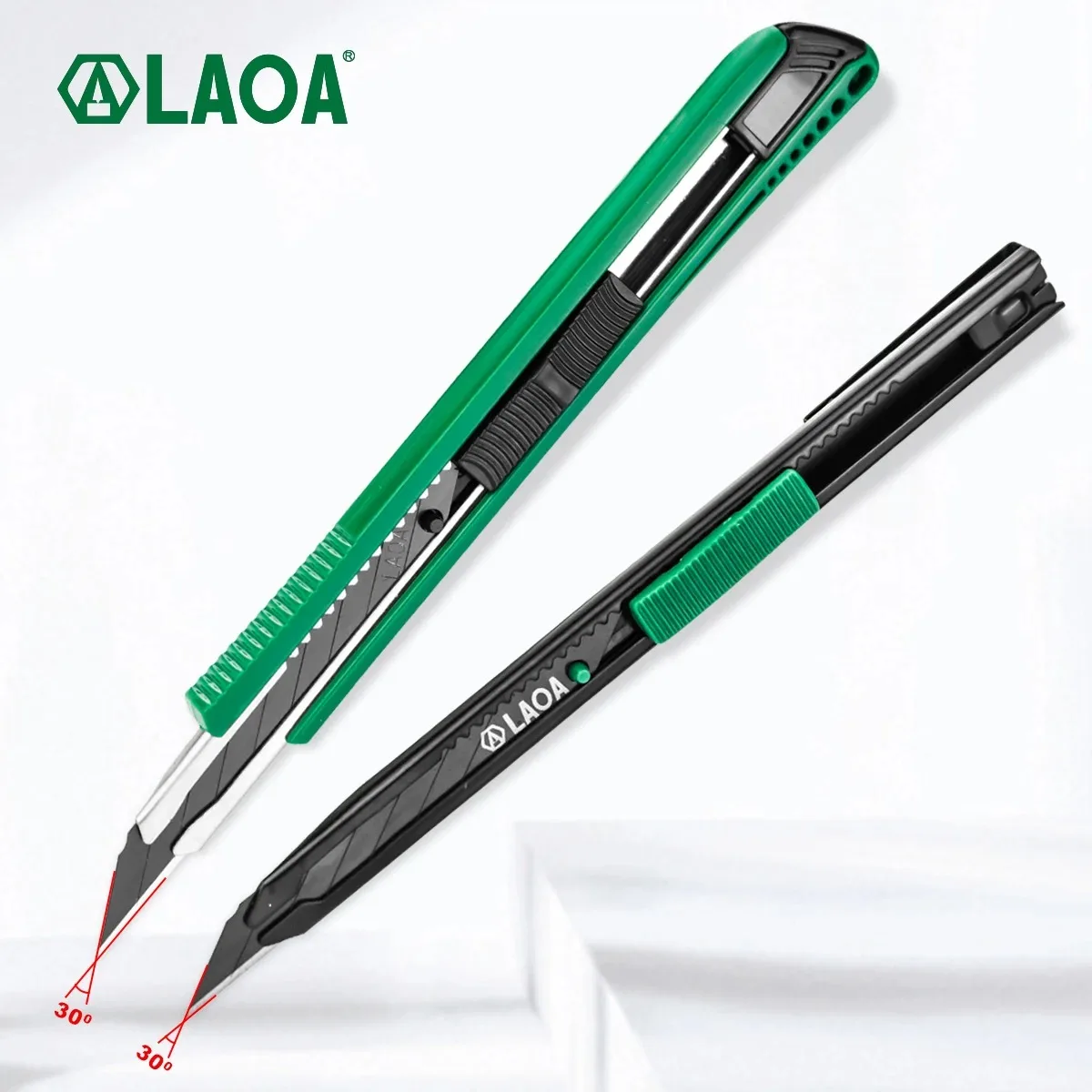 LAOA Mini Utility Pocket Knife Knife Sharp Angle Knife SK5 Blade 30 Degree Film Cutter Wallpaper Cutter Sliding Blade Knife