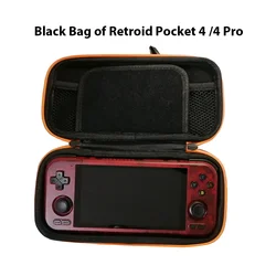 Retroid Pocket 4 Pro-bolsa negra de consola de juegos portátil, 4,7 pulgadas, consola de juegos Android, bolsa de transporte Original para Retroid Pocket 4