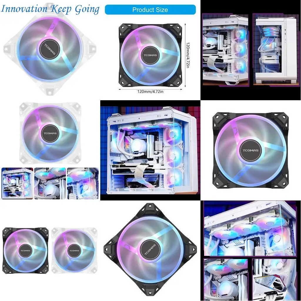 

E65C 120mm Computer Cooling Fan 3200RPM 81.8CFM Industrial FDB Bearing 12VDC