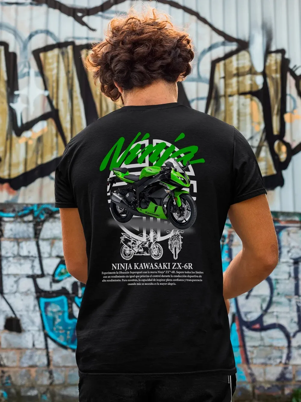 

Kawasaki Ninja ZX-6R T-shirt Unisex Outdoor Cycling Summer Classic Tee Adults Loose Exercise Off-road Motorcycle Jersey