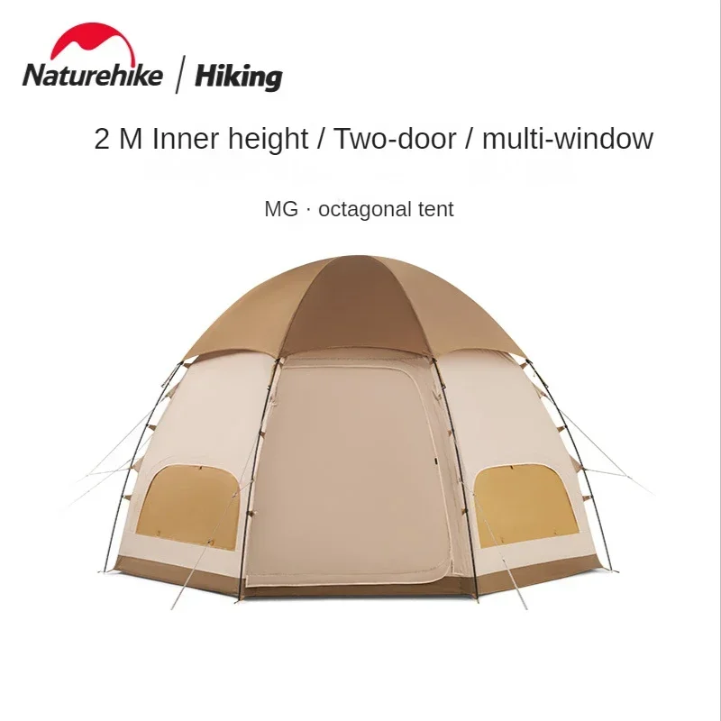 

Naturehike Outdoor Camping Octagonal Tent Multi-Window Ventilation Mushroom Type Camping Tent MG NH22ZP012