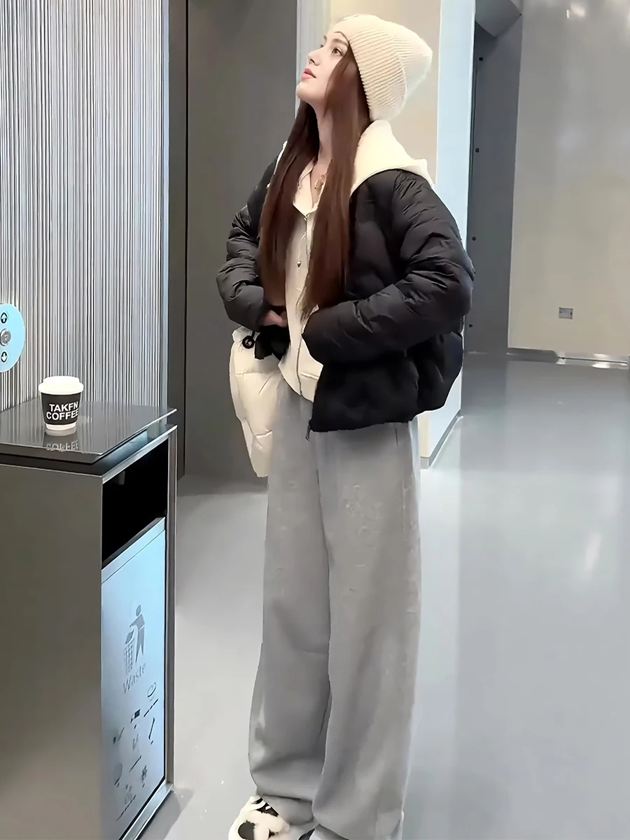 

Зима 2029, новинка Faion, корейское однотонное легкое теплое женское пальто Jaet, Sli, ветер для поездок на работу