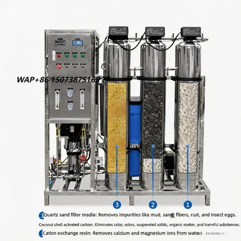 Action Large-scale R0 Reverse Osmosis Industrial Commercial Water Purifier Seawater Desalination System Water Treatment