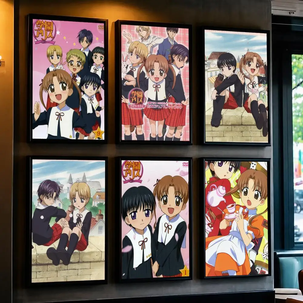 anime G-Gakuen Alice-E Poster Decorative Wall Art Sticker for Cafe Office Bedroom and Living Room
