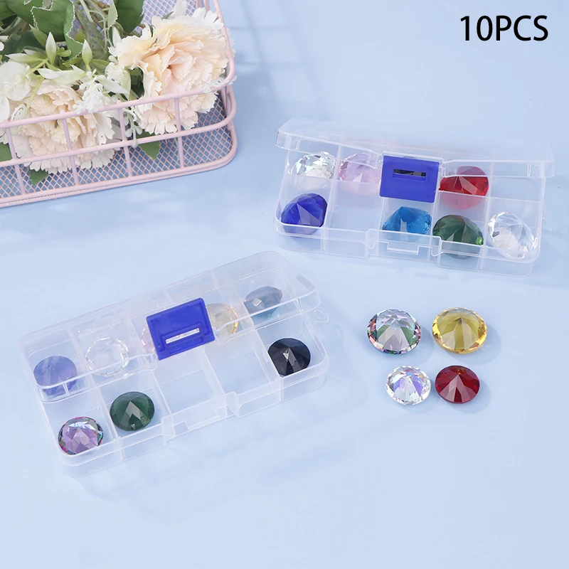 1 Sets Clear Glass Diamond Diamond Gems Princess Jewelery Girls Kids DIY Props Children Accessories Gems Plastic