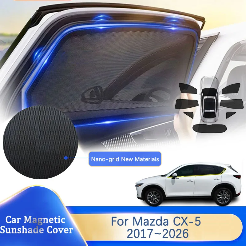 Автомобильный солнцезащитный козырек для Mazda CX-5 CX5 CX 5 KF MK2 2017 ~ 2026 Анти-УФ-защита на лобовое стекло, оконные козырьки, солнцезащитный козырек, крышка, автоаксессуары Автомобильный солнцезащитный козырек для Mazda CX-5 CX5 CX 5 KF MK2 2017 ~ 2026 Анти-УФ-защита на лобовое стекло, оконные козырьки, солнцезащитный козырек, крышка, автоаксессуары