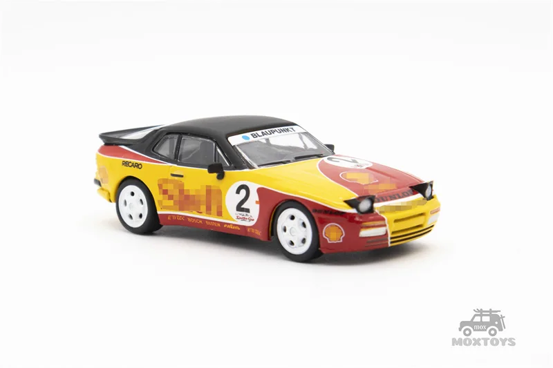 Spark x Tiny 1:64 944 Turbo Cup Combo - Turbo Cup #2 & Adler Von Tirol (Upright headlights) Diecast Model Car