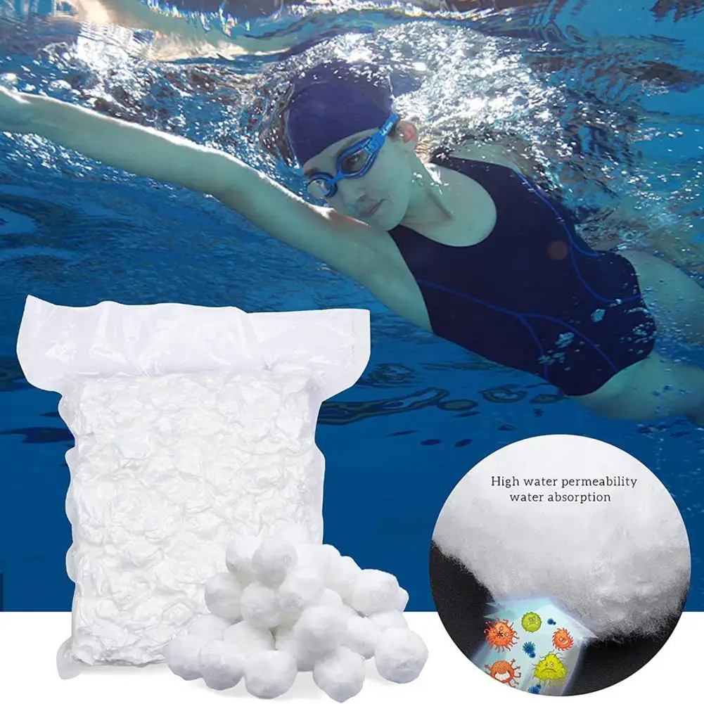 Filtro profesional de alta densidad para piscina, purificador de agua reciclable con bola de absorción de varias impurezas, arena