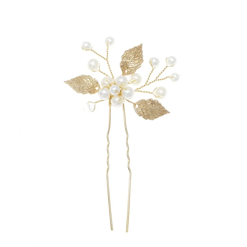 

Fashion 1PC Gold Wedding Hair Accessories Pearl flowers Hairpins Hair Clips Bridal Bridesmaid Women Hair Jewelry Party